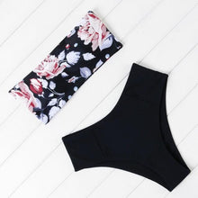Load image into Gallery viewer, Solid Bikini Set Swimsuit Women Bikini Swimwear Female Halter Top Bathing Suit Swimming Wear Bikini High Cut Swimsuit High Waist Plus Size Summer Swimwear
