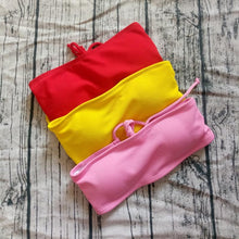 Load image into Gallery viewer, Solid Bikini Swimsuit Women Bikini Set  Off Shoulder Swimwear Two Piece Strap Bikini Sets for Women High Waist Teens Bathing Suits Off Shoulder Swimsuit Beachwear

