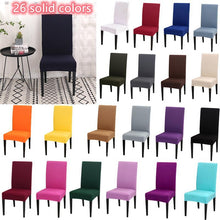 Load image into Gallery viewer, Solid Color Chair Cover Stretch Spandex Seat Cover For Office Wedding Banquet Hotel Home Chair Covers Banquet Chair Seat Protector Slipcover For Home Party Hotel Wedding Ceremony
