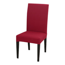 Load image into Gallery viewer, Solid Color Chair Covers Elastic Stretch Protection Case Slipcovers for Wedding Restaurant Home Kitchen Dining Chair Cover Dining Chair Slipcovers Stretch Parsons Chair Covers Sets Chiar Protector Removable Washable Elastic for Ktichen Dining Room
