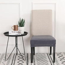 Load image into Gallery viewer, Solid  Dining Chair Cover Elastic Half-wraped Seat Case for Kichen Wedding Banquet Hotel Chair Cushions Cover Removable Washable Dining Room Chair Slipcovers Dining Chair Covers Parsons Chair Slipcover Stretch Chair Covers for Dining Room
