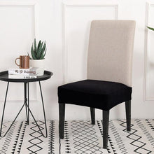 Load image into Gallery viewer, Solid  Dining Chair Cover Elastic Half-wraped Seat Case for Kichen Wedding Banquet Hotel Chair Cushions Cover Removable Washable Dining Room Chair Slipcovers Dining Chair Covers Parsons Chair Slipcover Stretch Chair Covers for Dining Room
