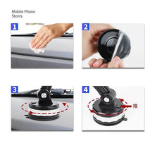Load image into Gallery viewer, Solid &amp; Durable Car Phone Holder Mount for Dashboard Windshield Long Arm Strong Suction Cell Phone Car Mount
