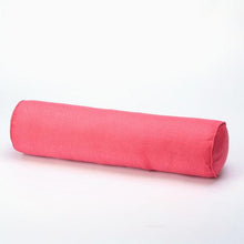 Load image into Gallery viewer, Solid Long Round Maternity Pillow Cotton linen Neck Headrest Body pillow Bed Chair Car Seat Backrest Sleeping Pillow Round Cervical Roll Cylinder Bolster Pillow with Removable Washable Cover, Ergonomically Designed  for Head Neck Spine
