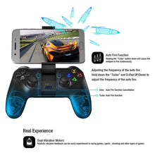 Load image into Gallery viewer, Solid Sustainable Black Bluetooth 2.4GHz Wireless Gamepad Controller Compatible With PC Smartphones Laptop
