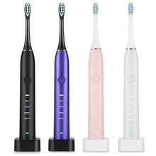 Load image into Gallery viewer, Sonic Electric Toothbrush For Adults Magnetic Charging Waterproof IPX7 Replacement Heads Set
