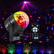 Load image into Gallery viewer, Sound Activated Rotating Disco Ball Party Lights Strobe Light
