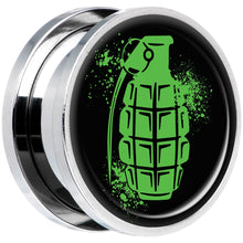 Load image into Gallery viewer, Green Grenade Steel Screw Fit Plug Set 18mm
