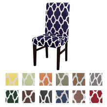 Load image into Gallery viewer, Spandax Stretch Dining Plaid Chair Cover for Sofa And Armchairs Chair Cover Living Room Cover For Office Chaircover Wedding Stretch Parsons Chair Slipcovers Removable Washable Kitchen Chair Protector Cover
