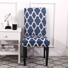 Load image into Gallery viewer, Spandax Stretch Dining Plaid Chair Cover for Sofa And Armchairs Chair Cover Living Room Cover For Office Chaircover Wedding Stretch Parsons Chair Slipcovers Removable Washable Kitchen Chair Protector Cover
