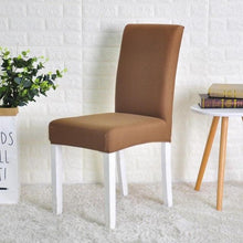 将图片加载到图库查看器，Spandex Chair Cover Stretch Elastic Dining Seat Cover for Banquet Wedding Restaurant Hotel Anti-dirty Removable housse de chaise Chair Covers for Dining Room Stretch Spandex Dining Chair Slipovers Parsons Chair Covers for Dining Room Kitchen
