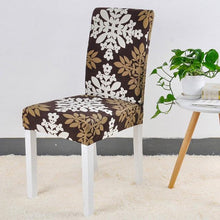 将图片加载到图库查看器，Spandex Chair Cover Stretch Elastic Dining Seat Cover for Banquet Wedding Restaurant Hotel Anti-dirty Removable housse de chaise Chair Covers for Dining Room Stretch Spandex Dining Chair Slipovers Parsons Chair Covers for Dining Room Kitchen

