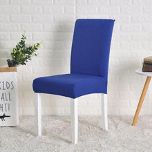 将图片加载到图库查看器，Spandex Chair Cover Stretch Elastic Dining Seat Cover for Banquet Wedding Restaurant Hotel Anti-dirty Removable housse de chaise Chair Covers for Dining Room Stretch Spandex Dining Chair Slipovers Parsons Chair Covers for Dining Room Kitchen
