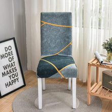将图片加载到图库查看器，Spandex Chair Cover Stretch Elastic Dining Seat Cover for Banquet Wedding Restaurant Hotel Anti-dirty Removable housse de chaise Chair Covers for Dining Room Stretch Spandex Dining Chair Slipovers Parsons Chair Covers for Dining Room Kitchen
