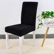 将图片加载到图库查看器，Spandex Chair Cover Stretch Elastic Dining Seat Cover for Banquet Wedding Restaurant Hotel Anti-dirty Removable housse de chaise Chair Covers for Dining Room Stretch Spandex Dining Chair Slipovers Parsons Chair Covers for Dining Room Kitchen
