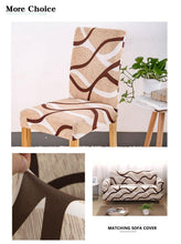 将图片加载到图库查看器，Spandex Chair Cover Stretch Elastic Dining Seat Cover for Banquet Wedding Restaurant Hotel Anti-dirty Removable housse de chaise Chair Covers for Dining Room Stretch Spandex Dining Chair Slipovers Parsons Chair Covers for Dining Room Kitchen
