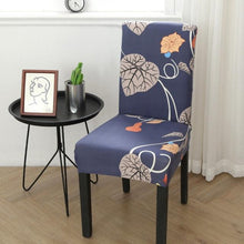 Load image into Gallery viewer, Spandex Chair Covers Printed Dining Room Stretch Seat Cover Chair Protective Case for Restaurant Banquet Kitchen Hotel  Stretch Spandex Removable Washable Dining Chair Protector
