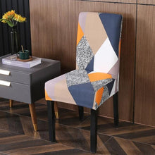Load image into Gallery viewer, Spandex Chair Covers Printed Dining Room Stretch Seat Cover Chair Protective Case for Restaurant Banquet Kitchen Hotel  Stretch Spandex Removable Washable Dining Chair Protector

