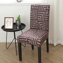 Load image into Gallery viewer, Spandex Chair Covers Printed Dining Room Stretch Seat Cover Chair Protective Case for Restaurant Banquet Kitchen Hotel  Stretch Spandex Removable Washable Dining Chair Protector
