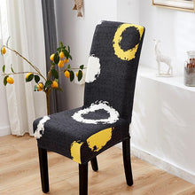 将图片加载到图库查看器，Spandex Dining Chair Cover With Back Elastic Universal Kitchen Living Room Stretch Slipcover Chair Covers Protector Seat Case  Chair Cover Seat Protector Super Fit Slipcover Stretch Removable Washable Soft Spandex Fabric for Home
