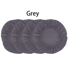 将图片加载到图库查看器，Spandex Dining Room Chair Seat Covers Removable Washable Elastic Cushion Covers For Oblong Square Round Chair Dining Chair Seat Covers for Dining Room Chairs Stretch Jacquard Dining Room Chair Seat Covers
