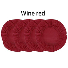 将图片加载到图库查看器，Spandex Dining Room Chair Seat Covers Removable Washable Elastic Cushion Covers For Oblong Square Round Chair Dining Chair Seat Covers for Dining Room Chairs Stretch Jacquard Dining Room Chair Seat Covers
