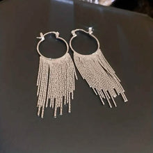 将图片加载到图库查看器，Sparkling Tassel Design Dangle Earrings
