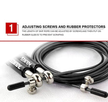 将图片加载到图库查看器，Sport Jump Rope Adjustable Jumping Rope Training Aluminum Skipping Rope Fitness 360 Degree Ball Bearing And Aluminum Alloy Non-Slip Handle Rope For Training Fitness Home
