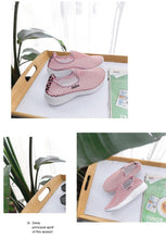 将图片加载到图库查看器，Sport Mesh Breathable Women Shoes Fashion Sports Soft Comfortable Women Shoes Fashion Slip-On Sports Shoes Soft Sole Breathable Comfortable Running Walking Shoes
