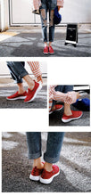 将图片加载到图库查看器，Sport Mesh Breathable Women Shoes Fashion Sports Soft Comfortable Women Shoes Fashion Slip-On Sports Shoes Soft Sole Breathable Comfortable Running Walking Shoes
