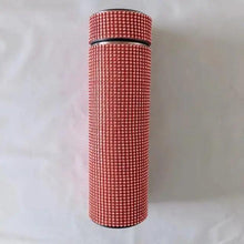将图片加载到图库查看器，Sport Sterlling Creative Diamond Thermos Bottle Water Bottle Stainless Steel Smart Temperature Display Vacuum Flask Mug Gift for Men Women
