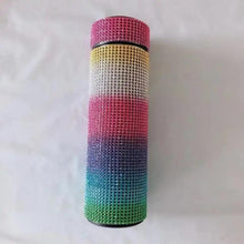 将图片加载到图库查看器，Sport Sterlling Creative Diamond Thermos Bottle Water Bottle Stainless Steel Smart Temperature Display Vacuum Flask Mug Gift for Men Women
