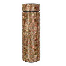 将图片加载到图库查看器，Sport Sterlling Creative Diamond Thermos Bottle Water Bottle Stainless Steel Smart Temperature Display Vacuum Flask Mug Gift for Men Women
