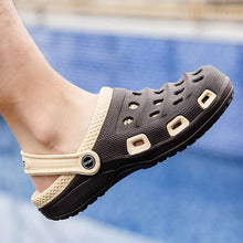 将图片加载到图库查看器，Sport Summer Flip Flop Slipper Mans Summer Sandals Working Gym Non Slip Water Shoes With Adjustable Strap Lightweight Slip On Leather Clogs
