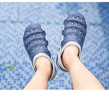 将图片加载到图库查看器，Sport Summer Flip Flop Slipper Mans Summer Sandals Working Gym Non Slip Water Shoes With Adjustable Strap Lightweight Slip On Leather Clogs
