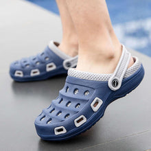 将图片加载到图库查看器，Sport Summer Flip Flop Slipper Mans Summer Sandals Working Gym Non Slip Water Shoes With Adjustable Strap Lightweight Slip On Leather Clogs
