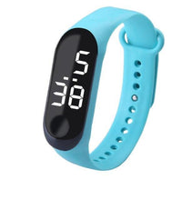 将图片加载到图库查看器，Sport Women Workout Watch LED Luminous Electronic Sensor Watches Casual Bracelet Wrist Watch Digital Watch Ultra-light Silicone Strap Comfortable Wristwatch Digital LED Sports Universal Womens Kids Watch
