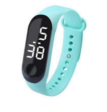 将图片加载到图库查看器，Sport Women Workout Watch LED Luminous Electronic Sensor Watches Casual Bracelet Wrist Watch Digital Watch Ultra-light Silicone Strap Comfortable Wristwatch Digital LED Sports Universal Womens Kids Watch

