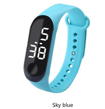将图片加载到图库查看器，Sport Women Workout Watch LED Luminous Electronic Sensor Watches Casual Bracelet Wrist Watch Digital Watch Ultra-light Silicone Strap Comfortable Wristwatch Digital LED Sports Universal Womens Kids Watch
