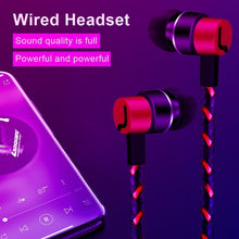 将图片加载到图库查看器，Sports Headphones Wired Gaming In Ear Earbuds Monitor Earphones With Mic Stereo Sound Volume Control  3.5mm Wired Headphones With Bass Earbuds Stereo Earphone Music Sport Gaming Headset With Mic Simple Earphones

