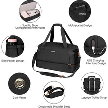 将图片加载到图库查看器，Sports Travel Duffel Bag with USB Charging Port

