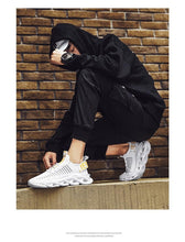 Load image into Gallery viewer, Spring Breathable Men's Sneakers Mesh Casual Shoes Blade Design Tenis Sneakers Summer White Outdoor Running Tennis Blade Sneakers Sport Fashion Comfortable Casual Gym Sneakers
