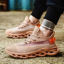Load image into Gallery viewer, Spring Breathable Men's Sneakers Mesh Casual Shoes Blade Design Tenis Sneakers Summer White Outdoor Running Tennis Blade Sneakers Sport Fashion Comfortable Casual Gym Sneakers
