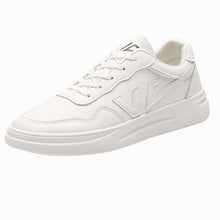 将图片加载到图库查看器，Spring Fashion Breathble Women Sneakers Leather Platform Shoes Women Lace Up Casual Shoes White Fashion Sneakers White PU Leather Platform Sneaker For Women Lace Up Walking Sneakers
