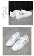 将图片加载到图库查看器，Spring Fashion Breathble Women Sneakers Leather Platform Shoes Women Lace Up Casual Shoes White Fashion Sneakers White PU Leather Platform Sneaker For Women Lace Up Walking Sneakers
