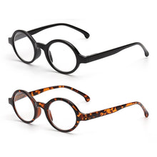 Load image into Gallery viewer, Spring Hinge Round Style  Reading Glasses For  Women And  Men Diopter Magnifier  Glasses In  Black   Sunglasses For Ladies Eyewear Small Frame  Glasses
