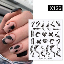 将图片加载到图库查看器，Spring Simple Green Theme Water Decal Sticker Flower Leaf Tree Summer Slider For Manicuring Nail Art Watermarks Art Decoration Manicure Tools Nail Watermark Decals iridescent Decoration Nail Self-Adhesive Decals Nail Stickers Water Transfer Fresh Nail
