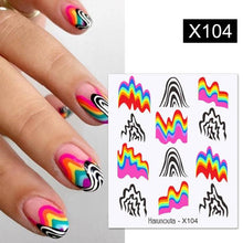 将图片加载到图库查看器，Spring Simple Green Theme Water Decal Sticker Flower Leaf Tree Summer Slider For Manicuring Nail Art Watermarks Art Decoration Manicure Tools Nail Watermark Decals iridescent Decoration Nail Self-Adhesive Decals Nail Stickers Water Transfer Fresh Nail
