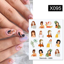 将图片加载到图库查看器，Spring Simple Green Theme Water Decal Sticker Flower Leaf Tree Summer Slider For Manicuring Nail Art Watermarks Art Decoration Manicure Tools Nail Watermark Decals iridescent Decoration Nail Self-Adhesive Decals Nail Stickers Water Transfer Fresh Nail
