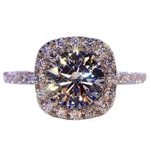 将图片加载到图库查看器，Square Artificial Diamond Ring
